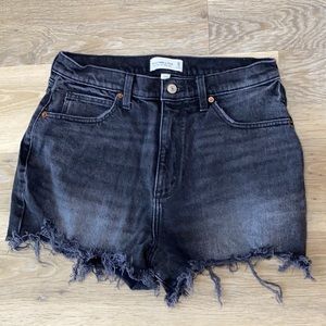 Abercrombie & Fitch Ultra High Rise Denim Shorts